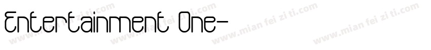 Entertainment One字体转换